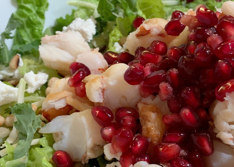 Lobster Salad with Pomegranate and Pine Nuts