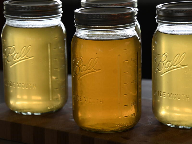 Home Canned Chicken Stock